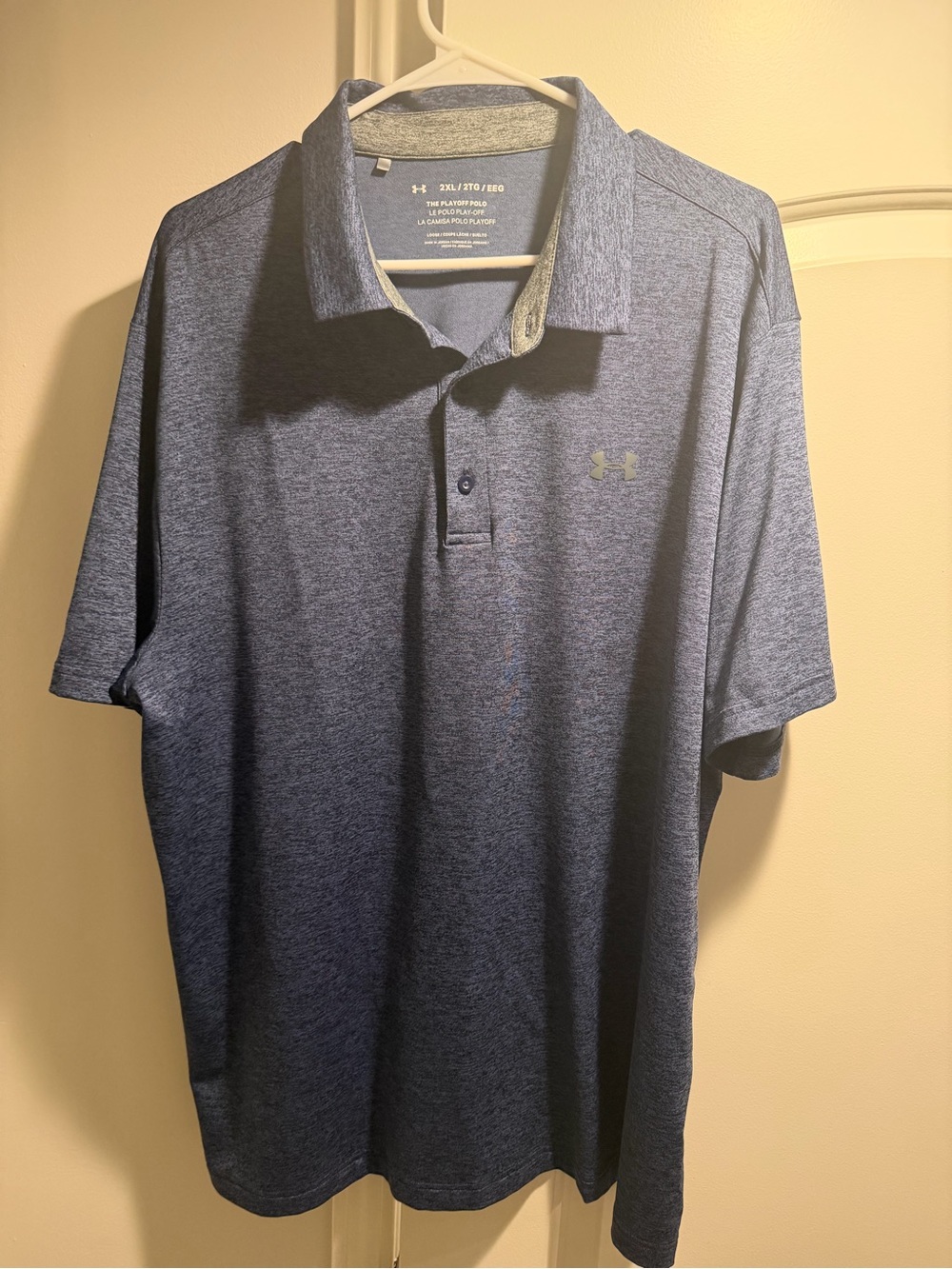 Under Armour Men's Navy Heather Playoff Polo
